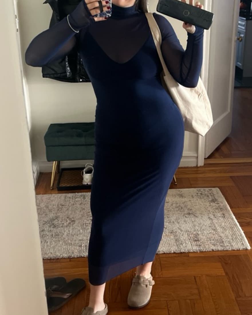 AFRM Shailene Mesh Bodycon Dress - Image 5