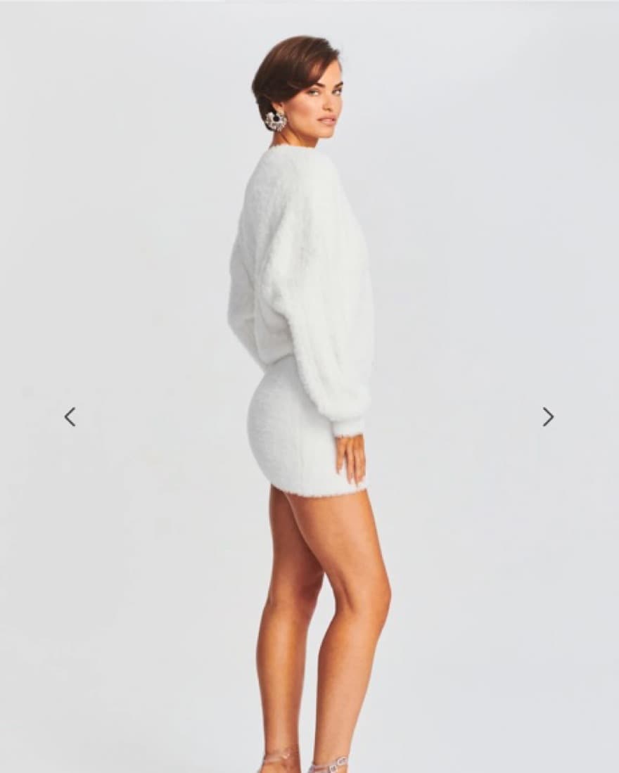 Retrofete Knit Long Sleeve Mini Dress  - Image 3