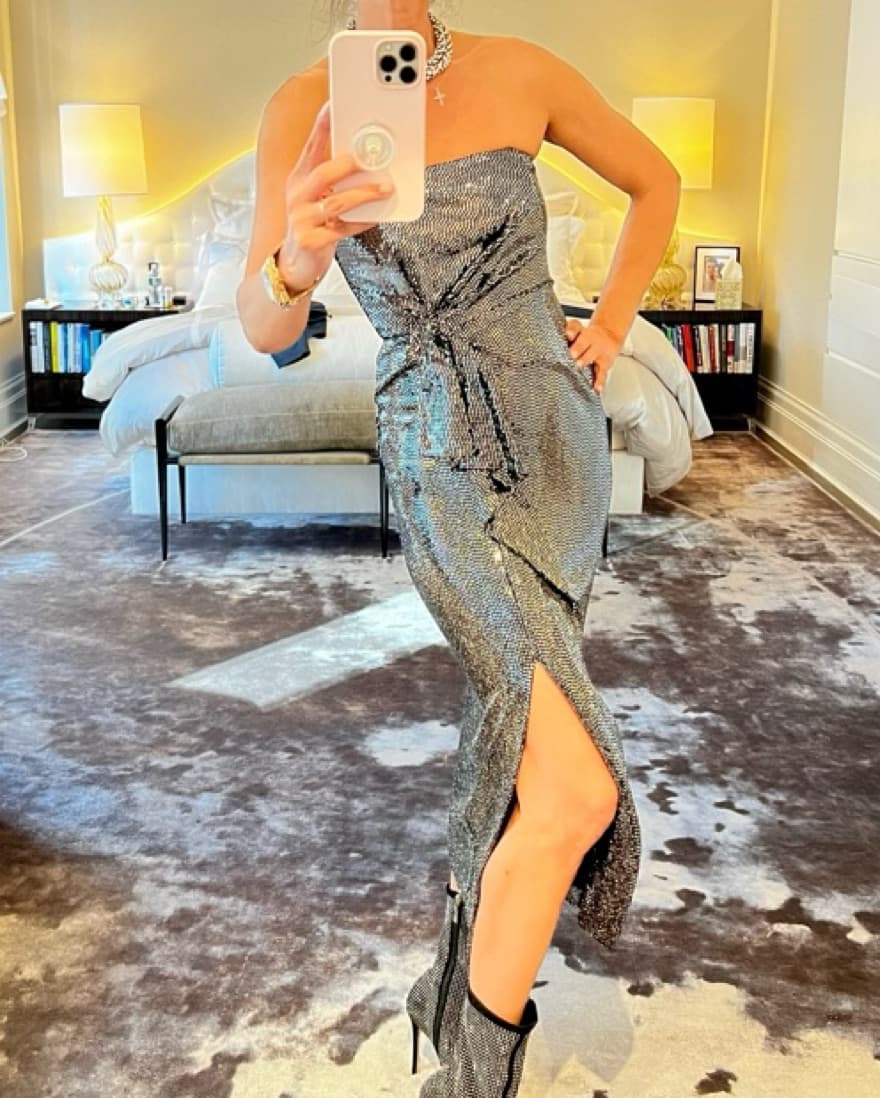 Strapless Zara Seqiun Dress - Image 1
