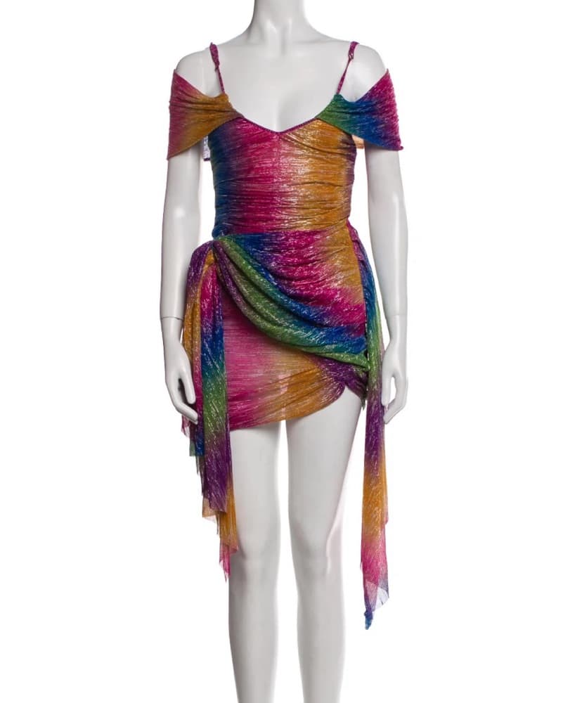 Mia Vesper Rainbow Mini Dress - Image 2