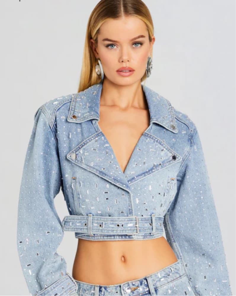 Retrofete Embellished Denim Jacket - Image 1