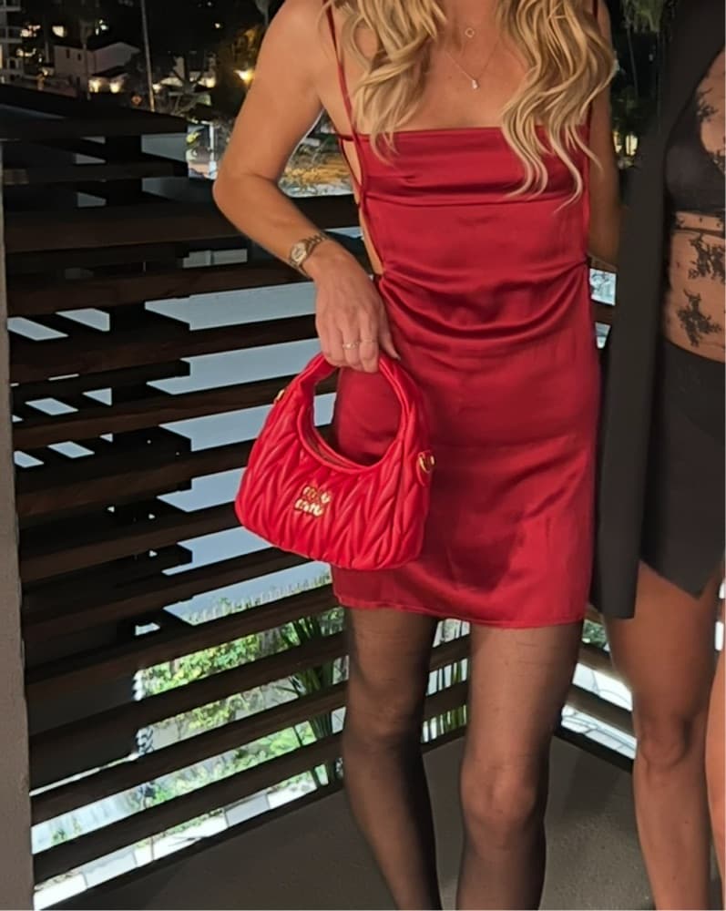Are You Am I Red Dress - Image 3
