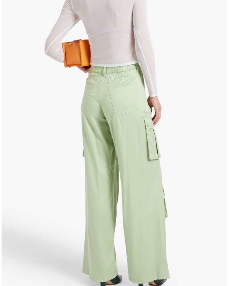 Alice + Olivia Sage Green Cargo Pants  - Image 3