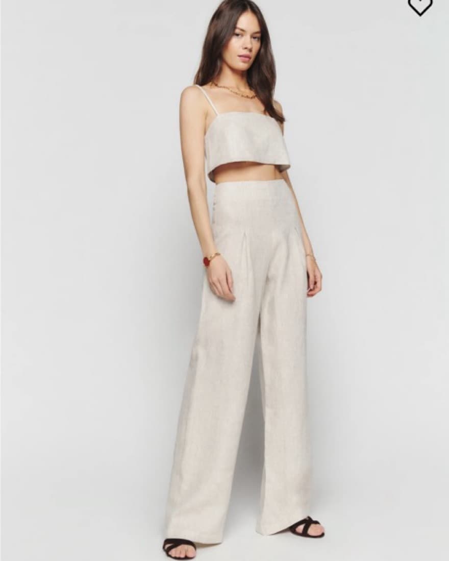 Reformation Cleo Linen Two Piece Set - Image 3