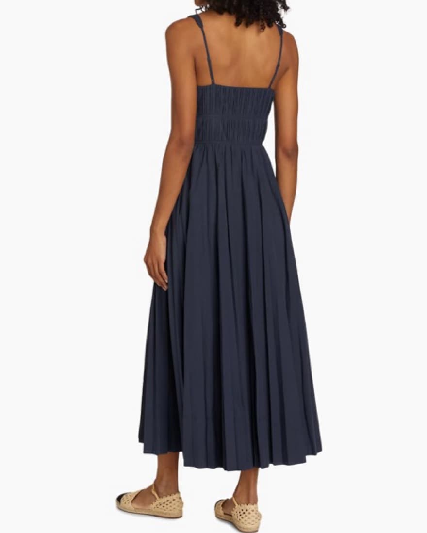 Simkhai Stephanie Midi Dress in Navy - Image 3