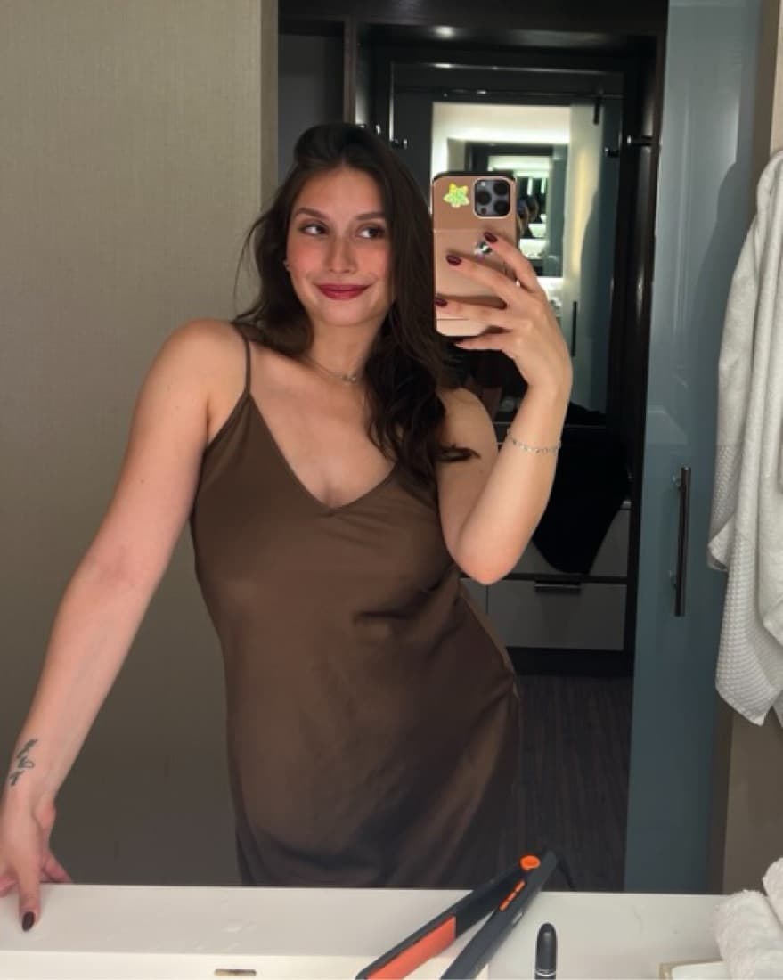 Brown Aritzia Slip Dress  - Image 1