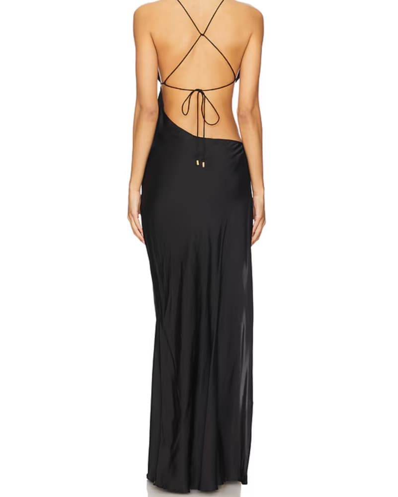 Villa Butterfly Maxi Dress In Black - Image 2