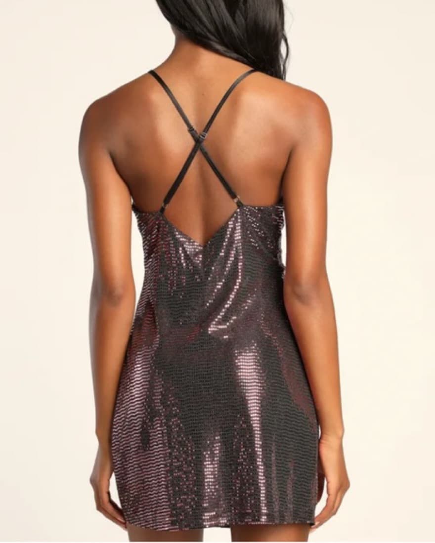 Lulus Pink Sequin Dress - Image 3