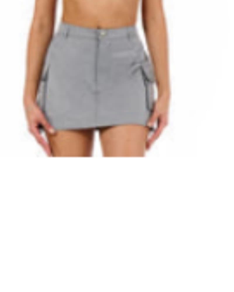 Utility cargo Mini Skirt  - Image 2