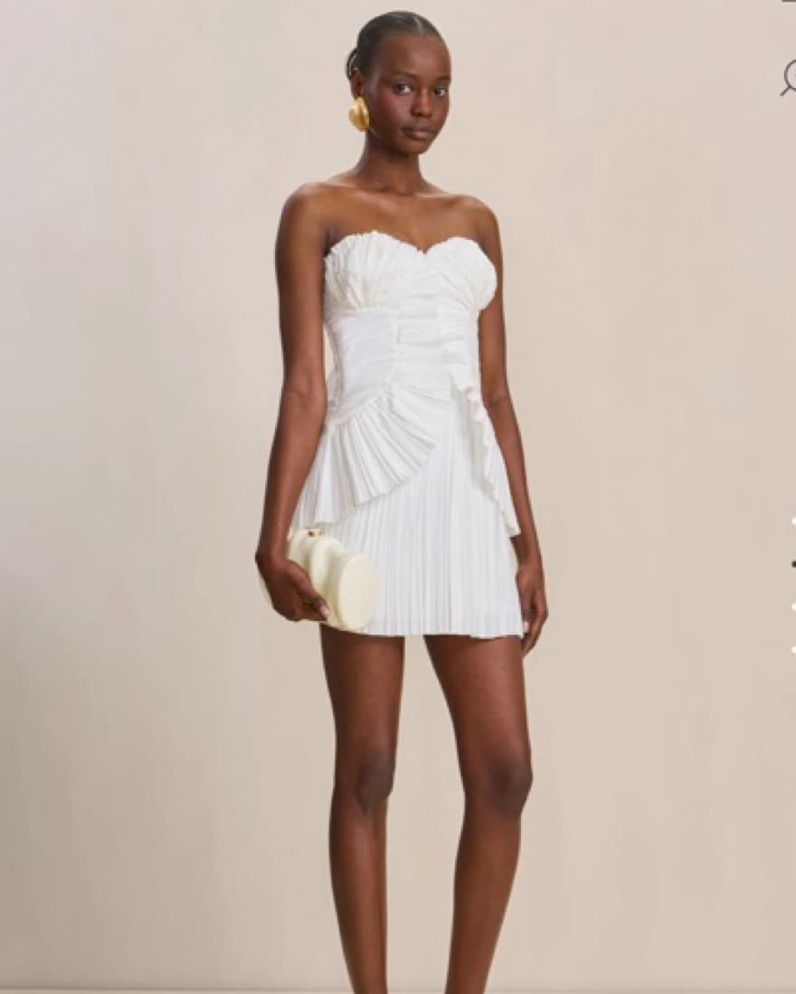 Cult Gaia Pleated Mini Dress - Image 1