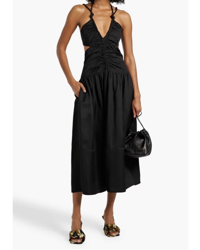 Proenza Schouler Black Midi Dress - Image 1