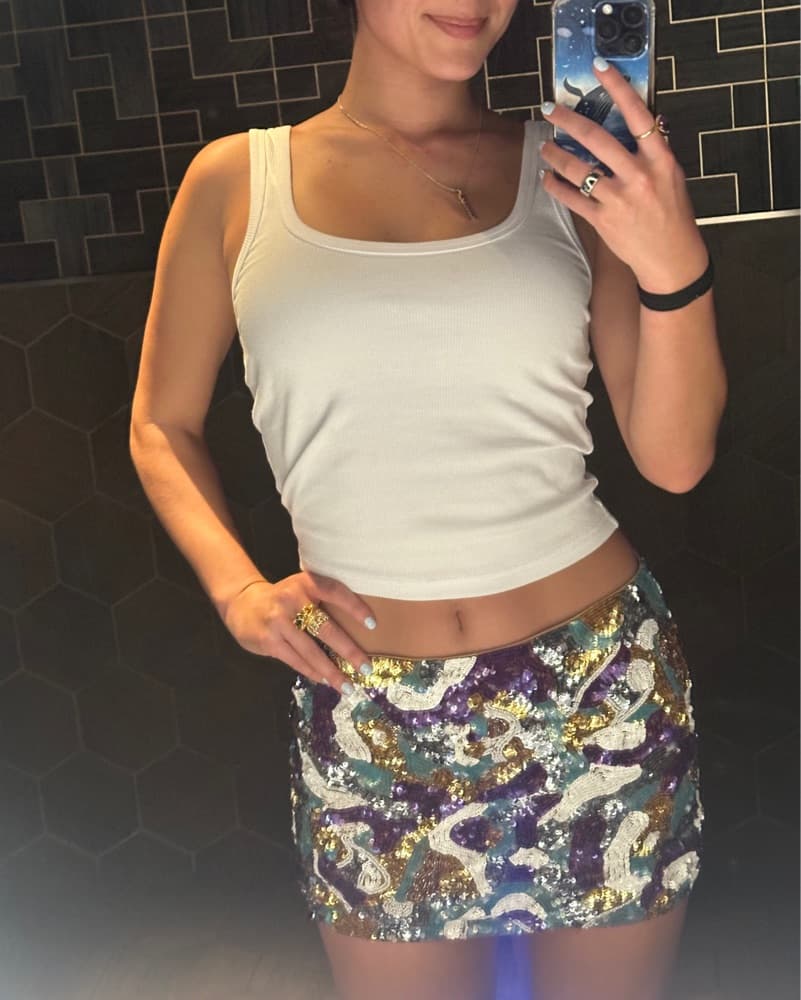 Camila Coehlo Sequin Skirt - Image 1