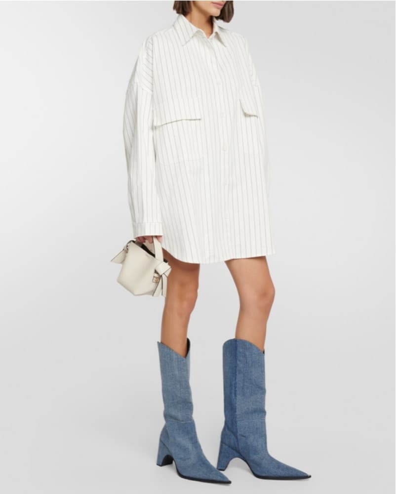 The Frankie Shop Dallas Demin Shirt - Image 3