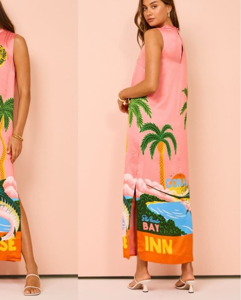 Alemais Paradiso Silk Midi Dress - Image 2