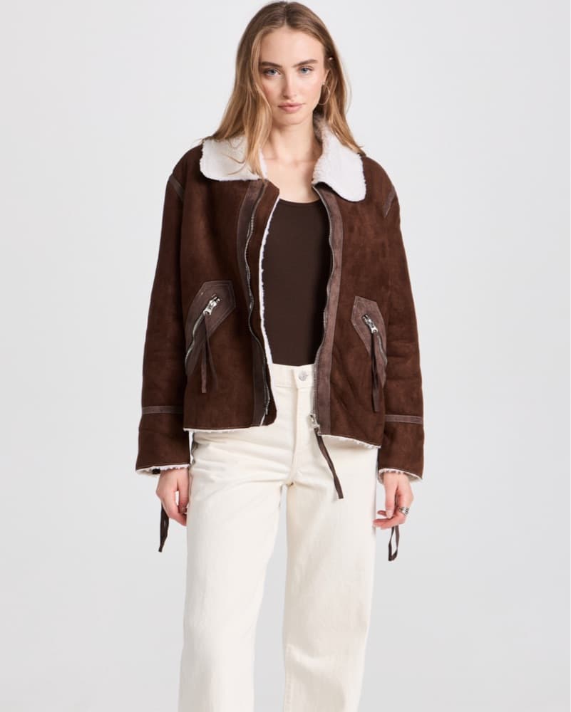 Western Shearling Moon River Jacket - Image 4
