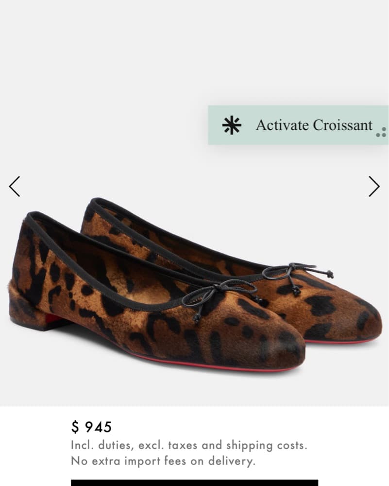 Louboutin Leopard Flats - Image 3