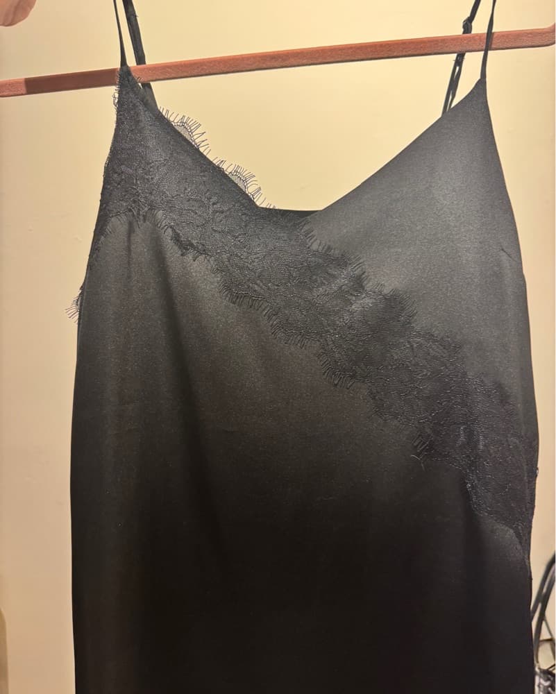 Black satin top - Image 2