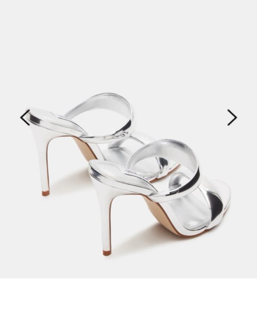 Steve Madden Saturn Silver Heels - Image 2