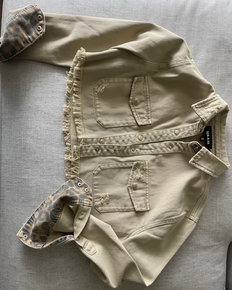 Ivy Cropped Denim Jacket - Image 3
