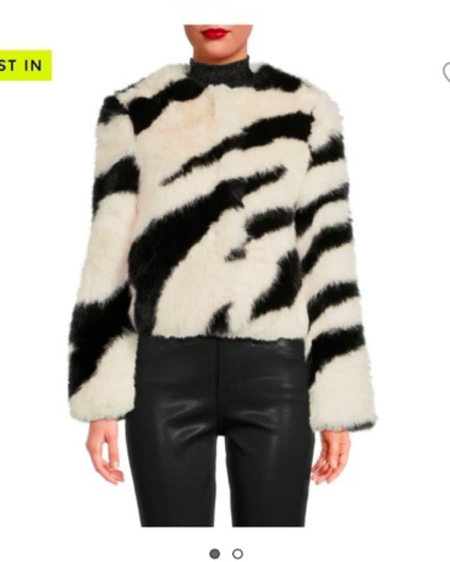 SHACI Zebra-Print Faux Fur Jacket - Image 5