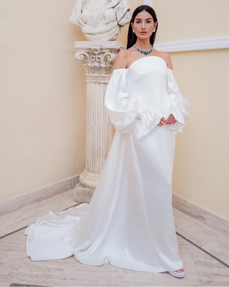 CAROLINA HERRERA Satin Gown - Image 1