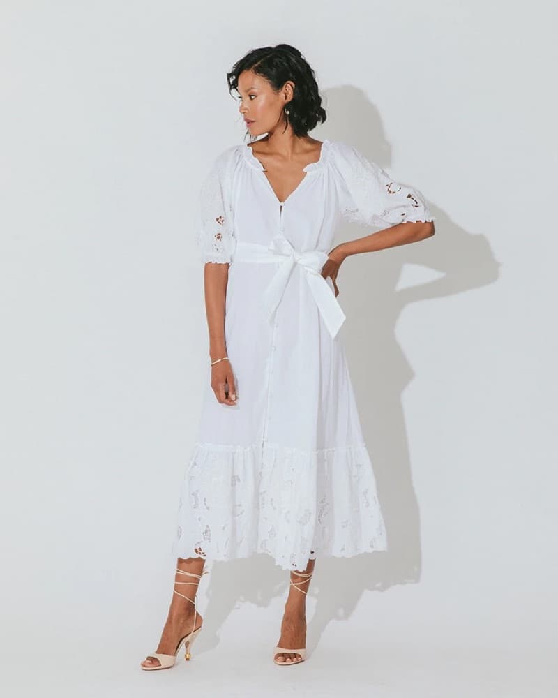 Cleobella Eyelet Midi Dress - Image 2