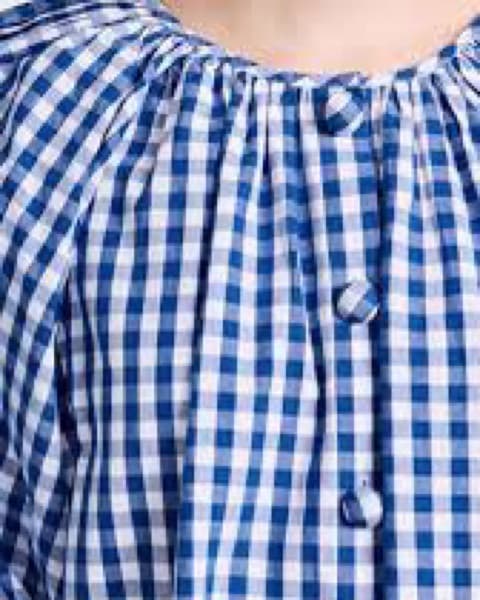RHODE Paloma Dress Blue Gingham - Image 2
