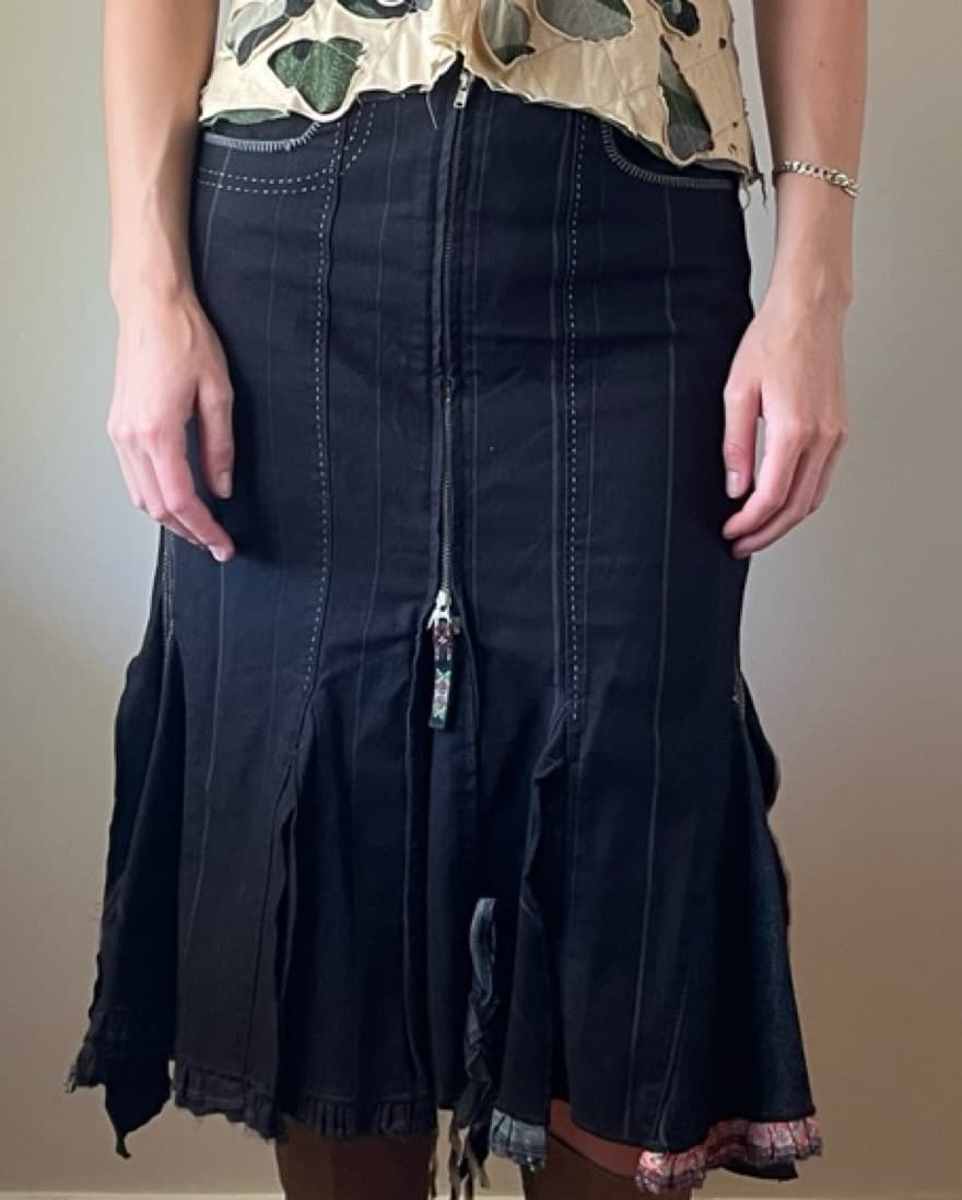 VTG Marithe Francois Girbaud Midi Skirt  - Image 1