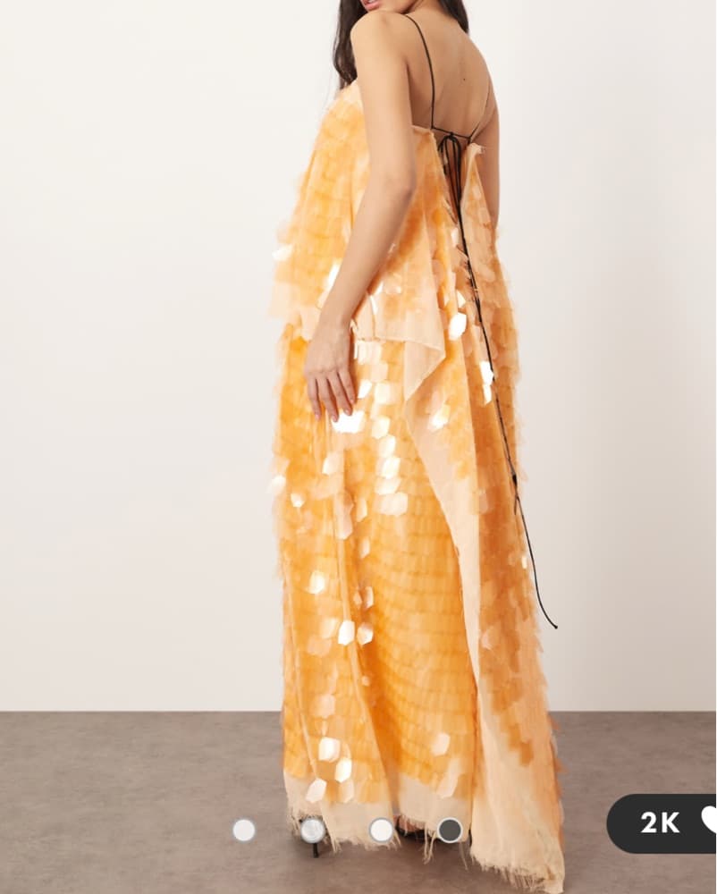 Arrange Orange Maxi Dress - Image 4