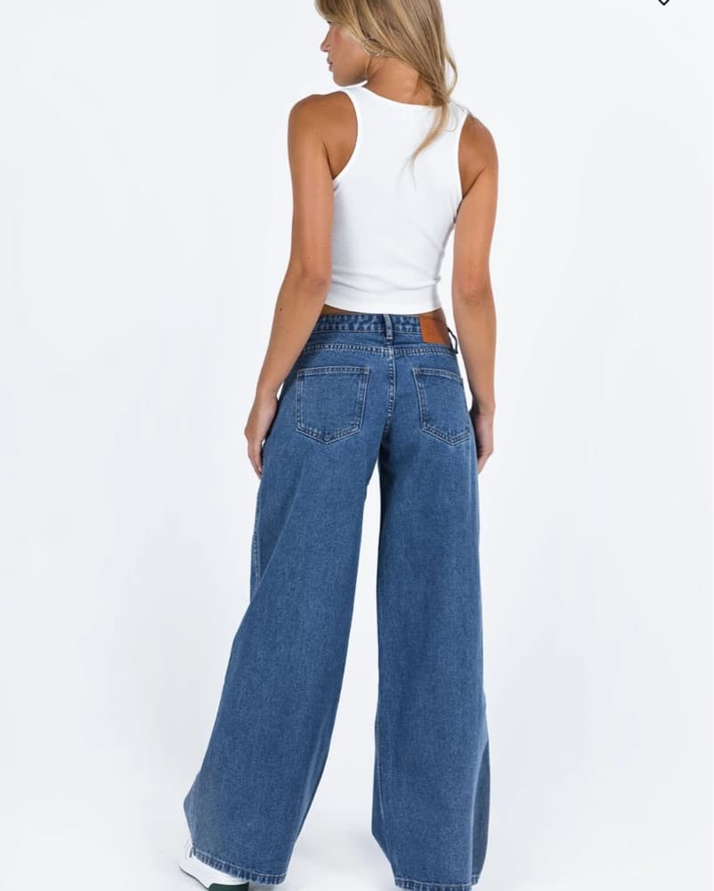 Low Rise Blue Denim Jeans  - Image 3