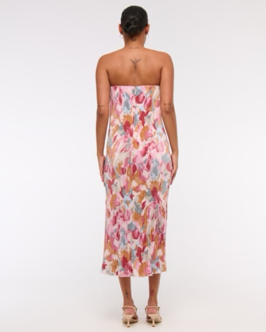 A&F Giselle Pleat Release Midi Dress - Image 3