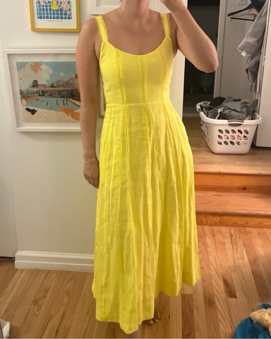 La Ligne Yellow Georgia Dress - Image 3