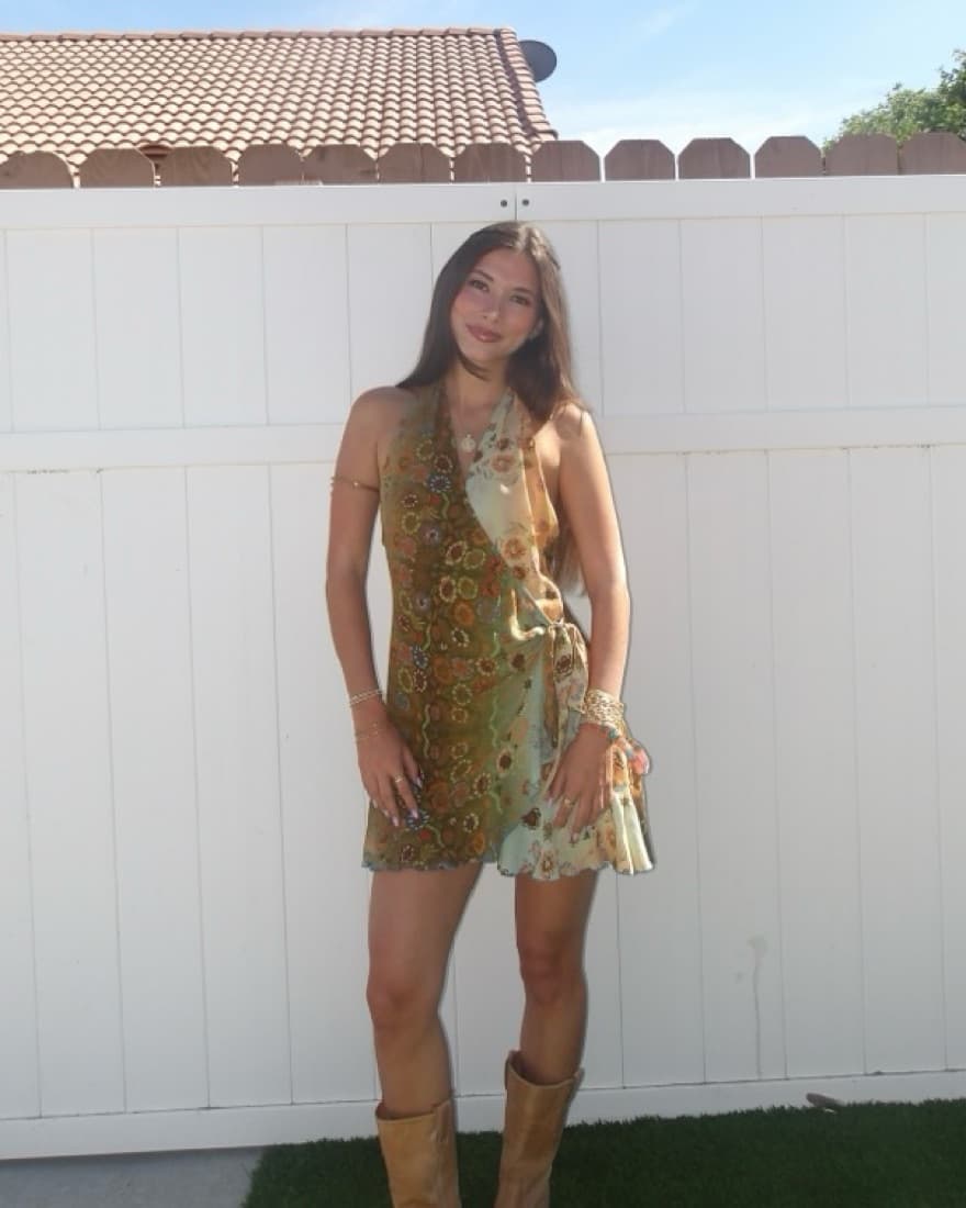 Siedres Floral Mini Dress - Image 1
