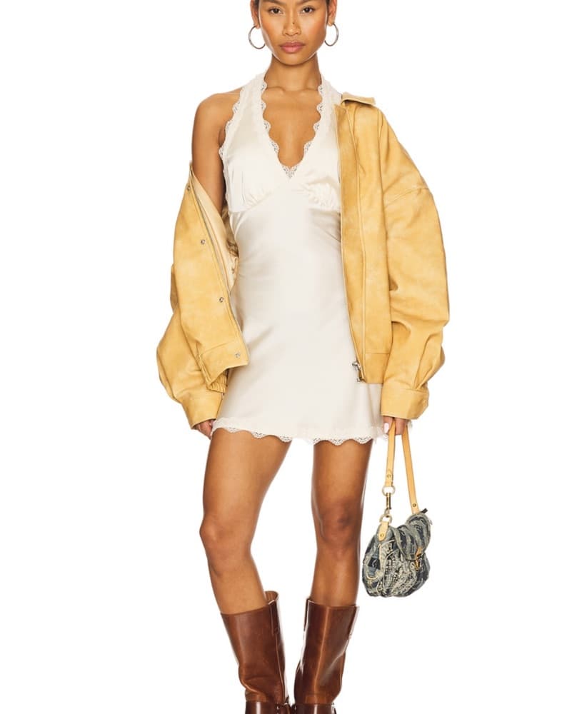 Lioness Halter Slip Dress - Image 1