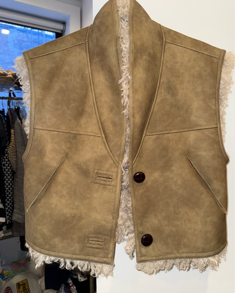 Isabel Marant Reversible Shearling Vest - Image 2