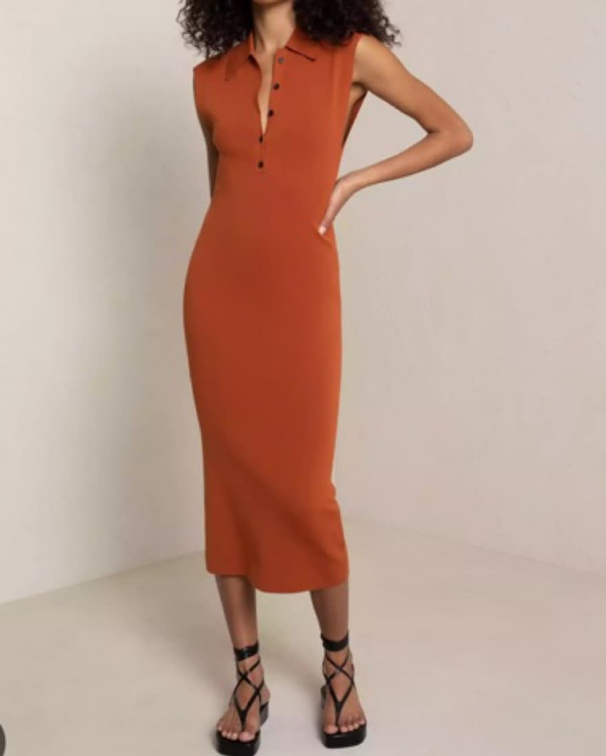 ALC Taylor Knit Midi Dress - Image 1