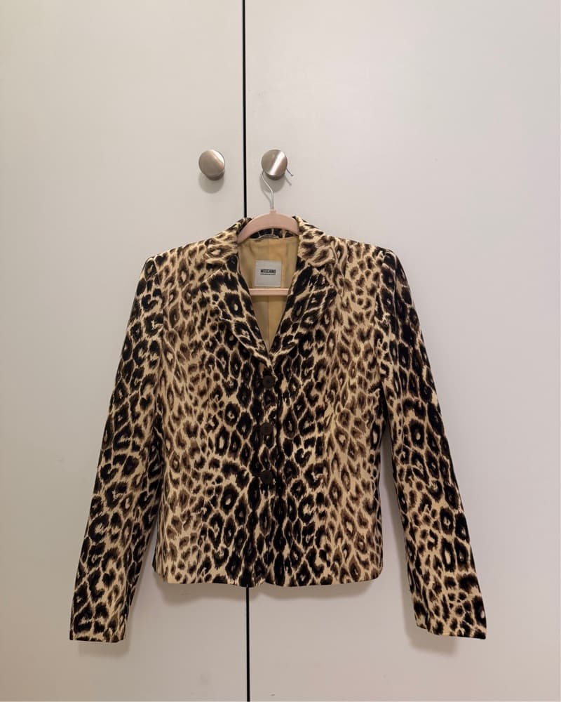 Vinage Leopard Moschino Blazer - Image 1