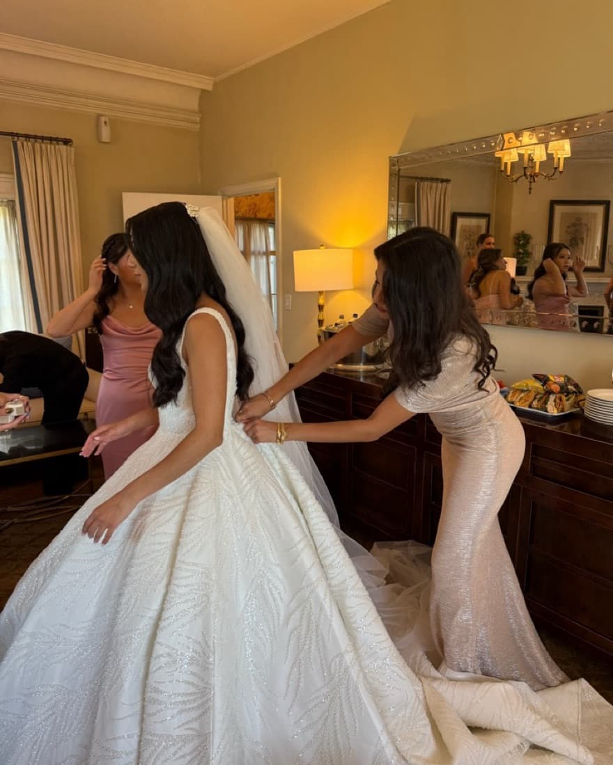 Gold Wedding Guest/MOH/Black Tie Gown  - Image 2