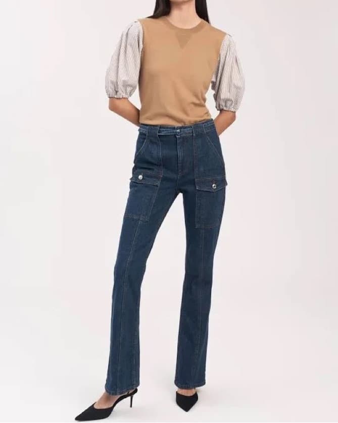 DEREK LAM Aspen Dark Wash High Rise Jean - Image 2