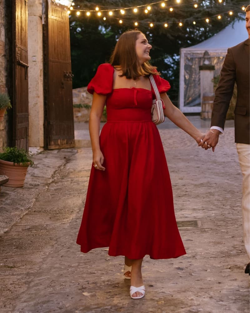 Reformation Marella Linen Midi Dress - Image 3