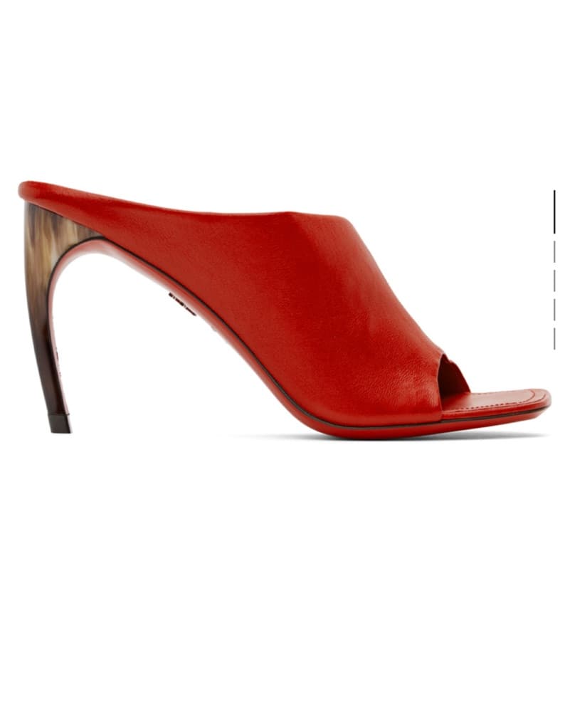 FERRAGAMO Red Leather Heels - Image 1