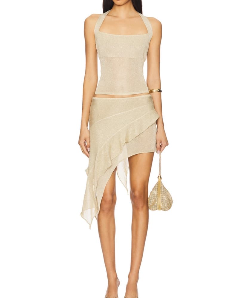 Revolve - Skirt & Halter Matching Set  - Image 1