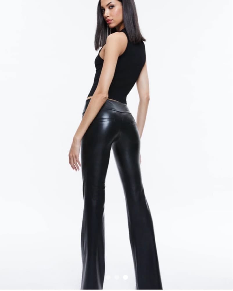 Alice + Olivia Vegan Leather Pants - Image 2