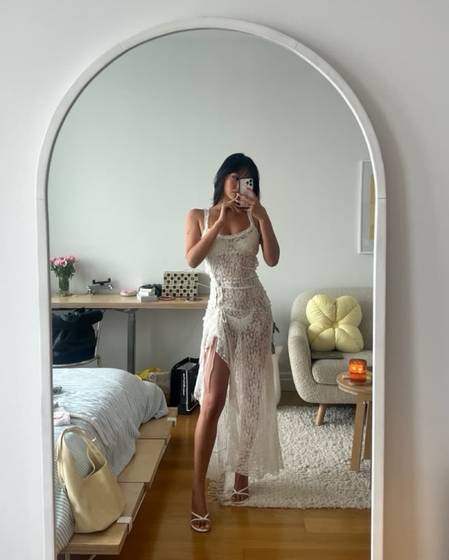 I AM GIA Masie White Lace Dress - Image 2