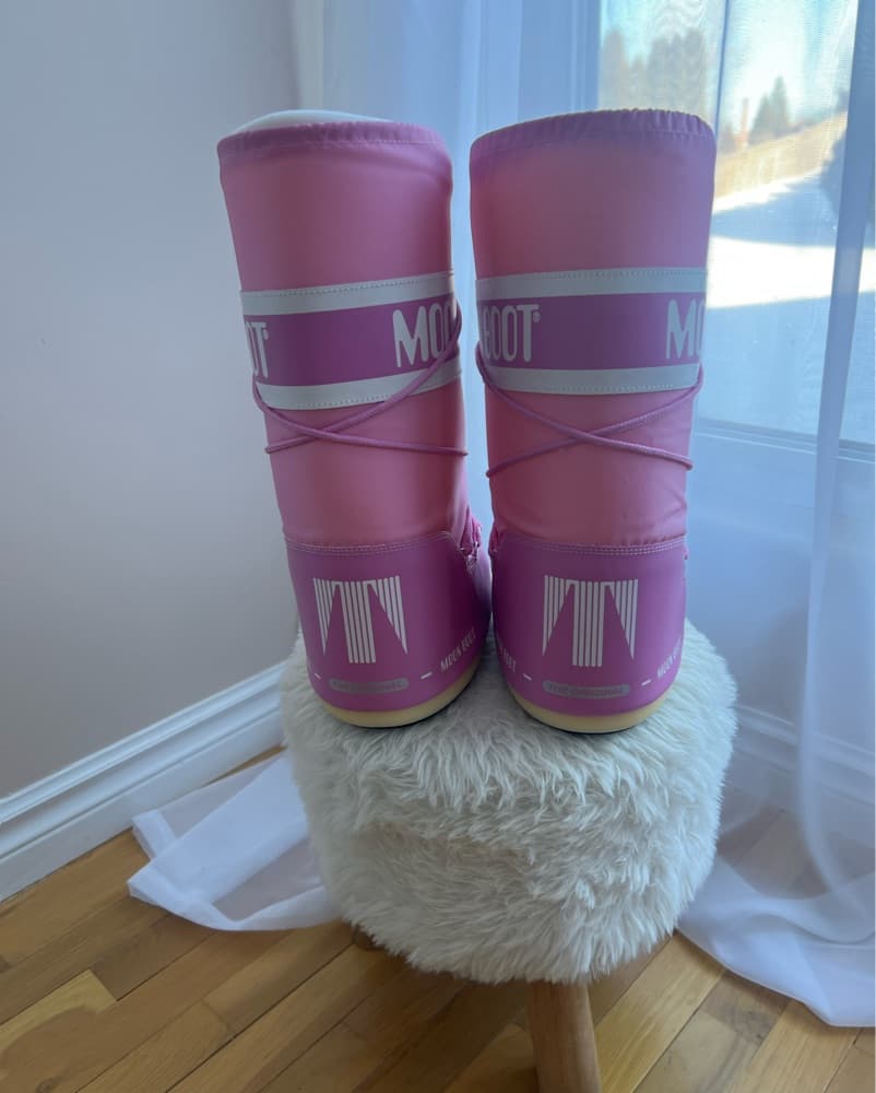 Pink Tall Moon Boots  - Image 5