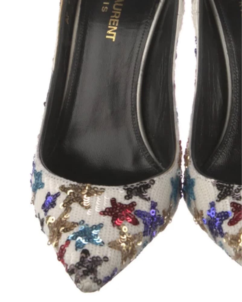 YSL Sequin Palace Pumps - Image 6