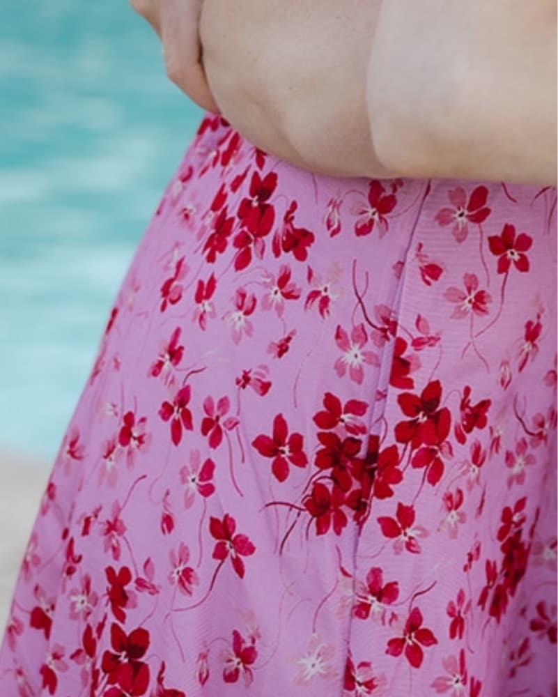 Hill House Rowena Midi Dress,Pink Floral - Image 5