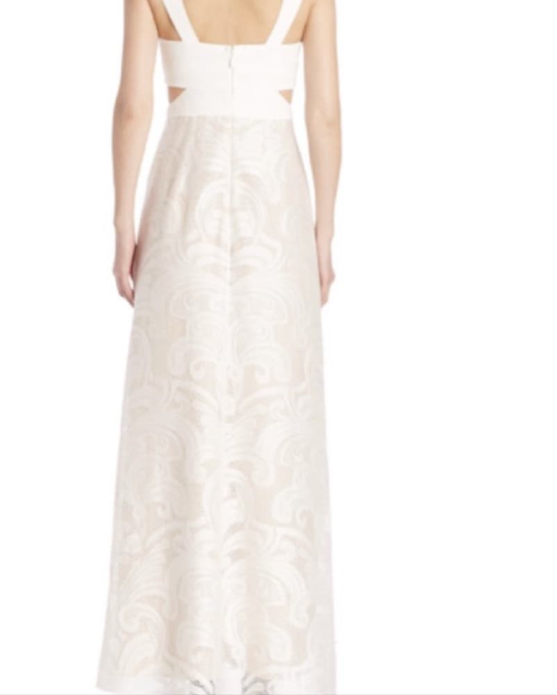 BCBG white Cutout Dress  - Image 4