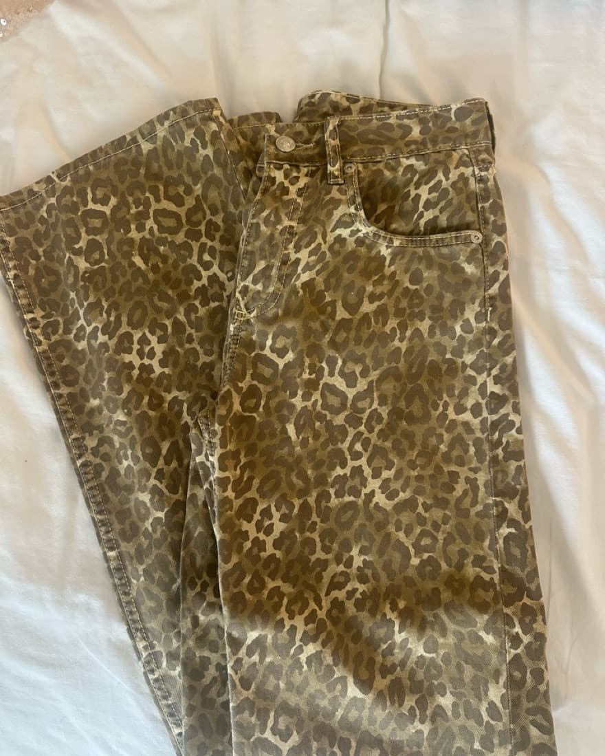 Cheetah/leopard Print Jeans - Image 2