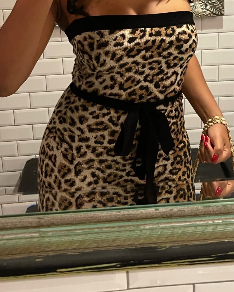 Leopard Print Midi Dress - Image 2